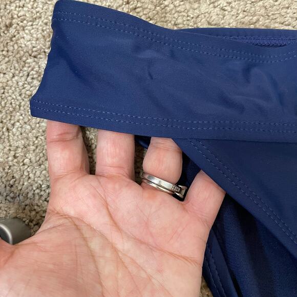 Peyton & Parker Hipster Navy Bikini Bottom Sz M NEW Medium Coverage Coastal Swim - Picture 3 of 6